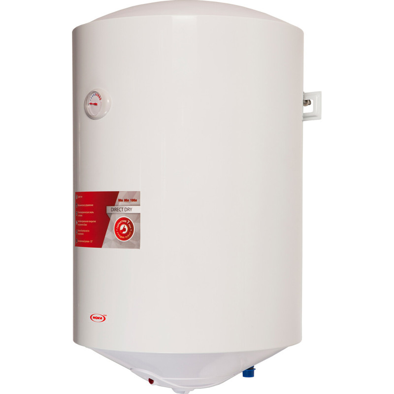 Водонагрівач Novatec Direct Dry NT-DD 100 літрів вертикальний з сухими тенами (2х800) 1600 Ватт NT-DD-100