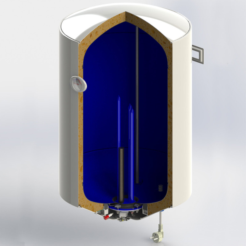 Водонагрівач Novatec Direct Dry NT-DD 50 літрів вертикальний з сухими тенами (2х800) 1600 Ватт NT-DD-50