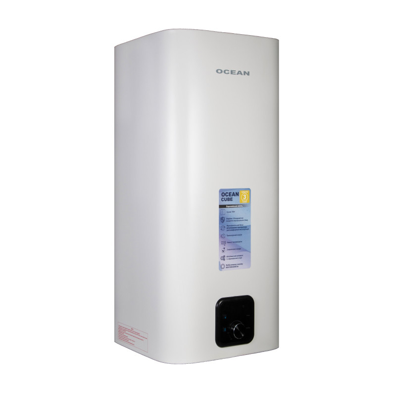 Кубічний бойлер Ocean Cube Dry ET+DT RZF80D-4 80 літрів вертикальний з сухими тенами (800+1200) 2000 Ватт