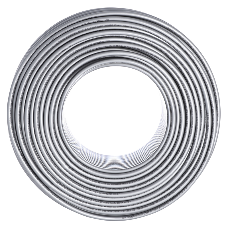 Труба для теплої підлоги з кисневим бар'єром Koer PEX-B EVOH 16*2,0 (Silver) (240 м) (KR2858)