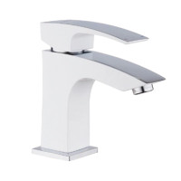 Змішувач для умивальника джойстиковий Koer KB-10007-04 (KR5149) з латуні Колір білий