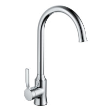Змішувач для кухні джойстиковий Haiba Lemon 017 (HB9590) з латуні Колір сталевий