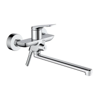 Змішувач для ванни джойстиковий Mixxus Premium Derby 006 (Euro) (MI6596) з латуні Колір сталевий