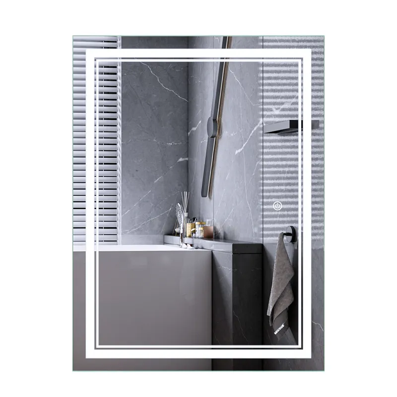Дзеркало Mixxus Premium Quadro MR20-80x60-Reverse (LED Touch, Anti-fog, димер) (MP6619)