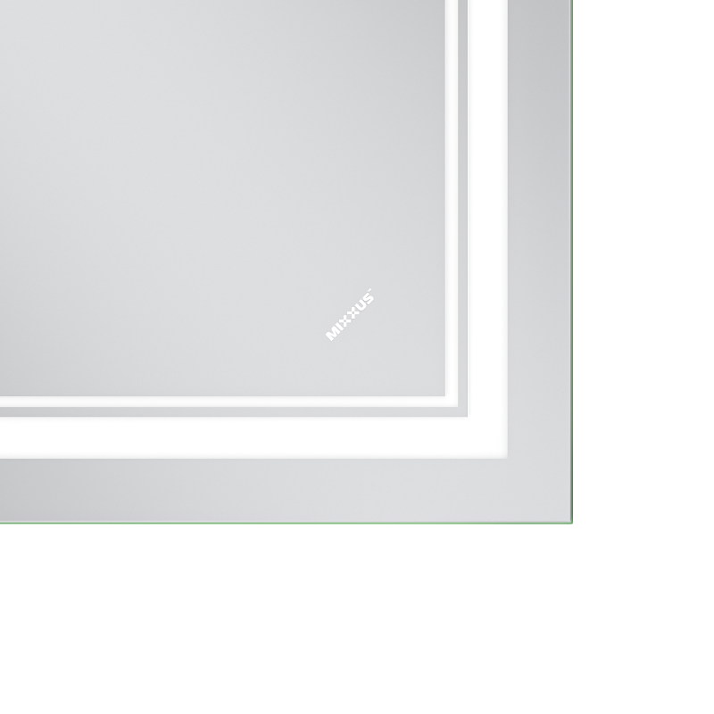 Дзеркало Mixxus Premium Quadro MR20-80x60-Reverse (LED Touch, Anti-fog, димер) (MP6619)