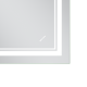 Дзеркало Mixxus Premium Quadro MR20-80x60-Reverse (LED Touch, Anti-fog, димер) (MP6619)