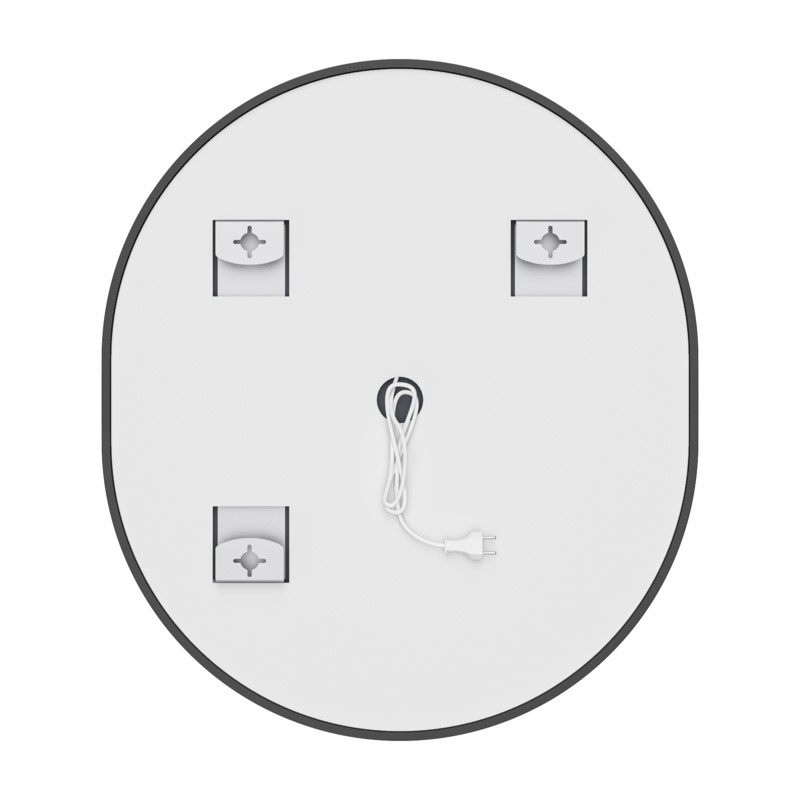 Дзеркало Mixxus Premium Ellipse MV05-80x70-Reverse Black (LED Touch, Anti-fog, димер (3-6kK)) (MP6646)