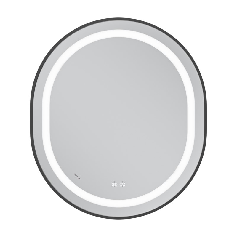 Дзеркало Mixxus Premium Ellipse MV05-80x70-Reverse Black (LED Touch, Anti-fog, димер (3-6kK)) (MP6646)