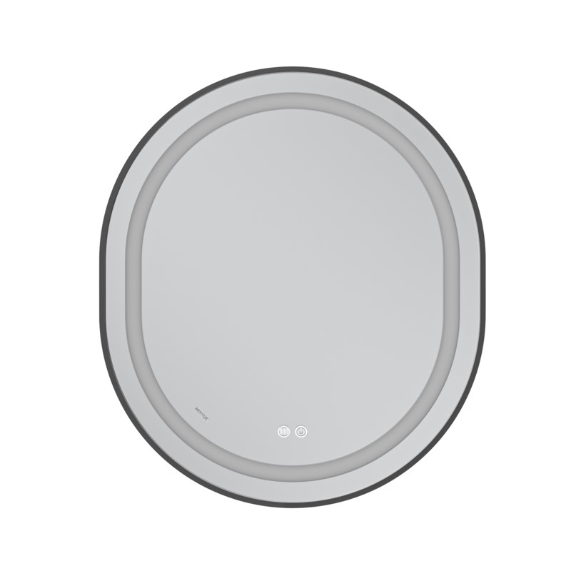 Дзеркало Mixxus Premium Ellipse MV05-80x70-Reverse Black (LED Touch, Anti-fog, димер (3-6kK)) (MP6646)