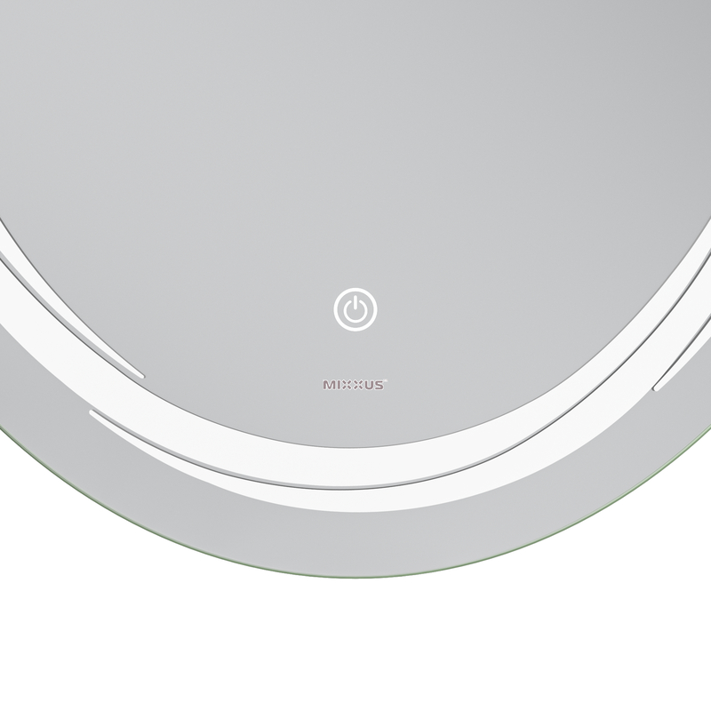 Дзеркало Mixxus Premium Wave MV04-60x80 (LED Touch, Anti-fog, димер (3-6,5kK)) (MP6636)