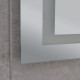 Дзеркало Mixxus Hard MR06-50x80-CASE з LED Touch, Anti-fog, димером, регулюванням яскравості, годинником (MI6657)