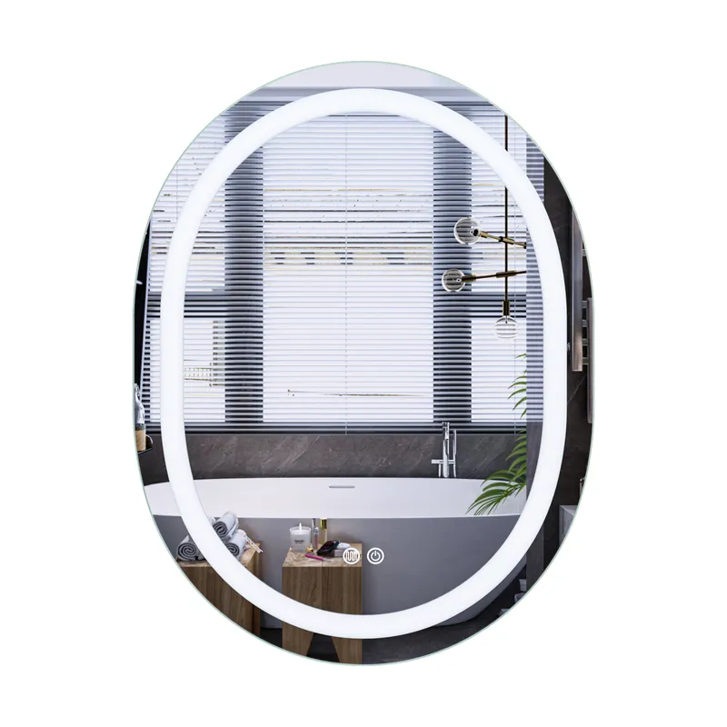 Дзеркало Mixxus Premium Ellipse MV05-80x60-Reverse (LED Touch, Anti-fog, димер (3-6,5kK)) (MP6642)