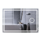 Дзеркало Mixxus Premium Quadro MR20-100x70 (LED Touch, Anti-fog, димер, лінза) (MP6622)