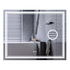 Дзеркало Mixxus Premium Quadro MR20-100x80 (LED Touch, Anti-fog, димер, лінза) (MP6623)