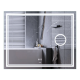 Дзеркало Mixxus Premium Quadro MR20-100x80 (LED Touch, Anti-fog, димер, лінза) (MP6623)