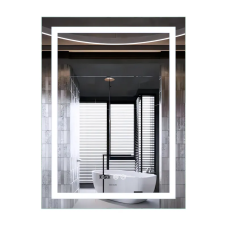 Дзеркало Mixxus Premium Flash MR21-70x90 (LED Touch, Anti-fog, димер, годинник) (MP6618)