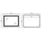 Дзеркало Mixxus Warm MR02-100x80 з LED Touch, Anti-fog, димером, регулюванням яскравості, годинником