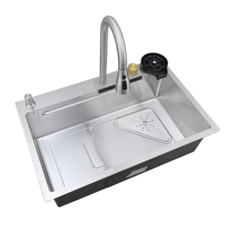 Мойка Mixxus Premium MH7246-SET-01.SUS304 со встроенным смесителем (MX1697)