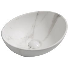 Раковина накладная MIXXUS PREMIUM ELLIPSE-0108 MARBLE 400х330х145mm (MP6526)