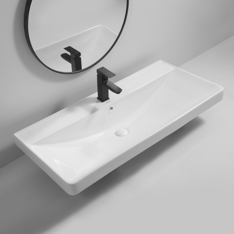 Раковина мебельная MIXXUS PREMIUM STYLE-1504 1000х480х190mm с отверстием под смеситель и переливом