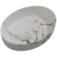 Раковина накладная MIXXUS PREMIUM ELLIPSE-0104 MARBLE 550х415х140mm (MP6554)