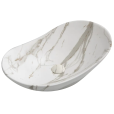 Раковина накладная MIXXUS PREMIUM WAVE-0105 MARBLE 620х360х160mm (MP6559)