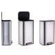 Відро для сміття з плавним закриттям прямокутне Mixxus Cubic-TC0105 SS Color 5л колір нержавіюча сталь