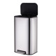 Відро для сміття з плавним закриттям прямокутне Mixxus Cubic-TC0105 SS Color 5л колір нержавіюча сталь