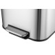 Відро для сміття з плавним закриттям прямокутне Mixxus Cubic-TC0105 SS Color 5л колір нержавіюча сталь