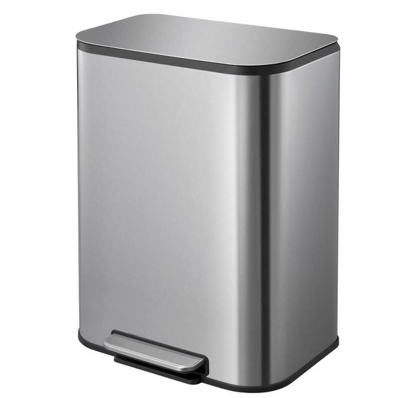 Відро для сміття з плавним закриттям прямокутне Mixxus Cubic-TC0105 SS Color 5л колір нержавіюча сталь