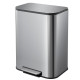Відро для сміття з плавним закриттям прямокутне Mixxus Cubic-TC0105 SS Color 5л колір нержавіюча сталь