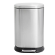 Відро для сміття з плавним закриттям овальне Mixxus Premium Strong-TC0120 SS Color 20л колір нержавіюча сталь