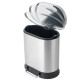 Відро для сміття з плавним закриттям овальне Mixxus Premium Strong-TC0120 SS Color 20л колір нержавіюча сталь