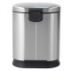 Відро для сміття з плавним закриттям овальне Mixxus Premium Strong-TC0120 SS Color 20л колір нержавіюча сталь