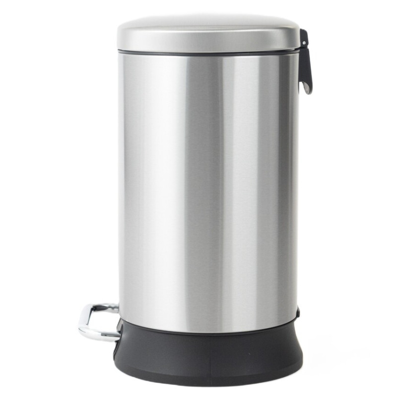 Відро для сміття з плавним закриттям овальне Mixxus Premium Strong-TC0105 SS Color 5л колір нержавіюча сталь
