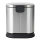 Відро для сміття з плавним закриттям овальне Mixxus Premium Strong-TC0105 SS Color 5л колір нержавіюча сталь