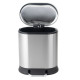 Відро для сміття з плавним закриттям овальне Mixxus Premium Strong-TC0105 SS Color 5л колір нержавіюча сталь