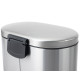 Відро для сміття з плавним закриттям овальне Mixxus Premium Strong-TC0105 SS Color 5л колір нержавіюча сталь