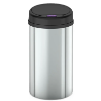 Відро для сміття сенсорне кругле Mixxus Premium Ellipse-TC0109 Chrome-Black 9л (хром-чорне)