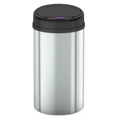 Відро для сміття сенсорне кругле Mixxus Premium Ellipse-TC0109 Chrome-Black 9л (хром-чорне)