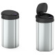 Відро для сміття сенсорне кругле Mixxus Premium Ellipse-TC0109 Chrome-Black 9л (хром-чорне)