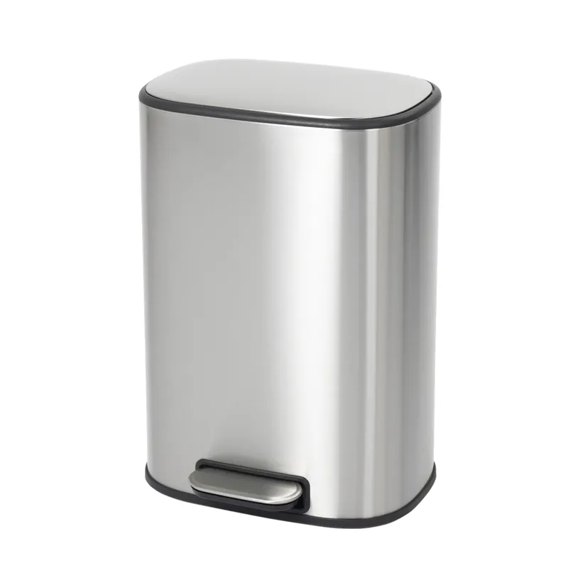 Відро для сміття з плавним закриттям овальне Mixxus Premium Diverse-TC0112 SS Color 12л колір нержавіюча сталь