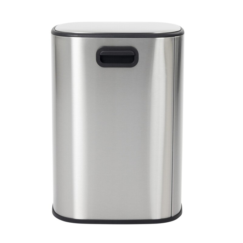 Відро для сміття з плавним закриттям овальне Mixxus Premium Diverse-TC0112 SS Color 12л колір нержавіюча сталь