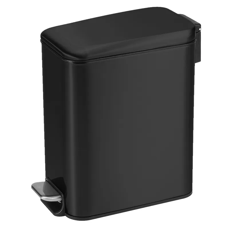 Відро для сміття з плавним закриттям прямокутне Mixxus Diverse-TC0312 Black 12л колір чорний