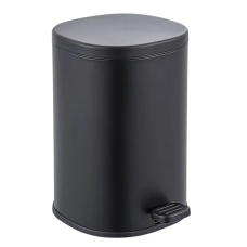 Відро для сміття з плавним закриттям овальне Zerix Prime-TC0105 Black 5л колір чорний