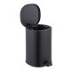 Відро для сміття з плавним закриттям овальне Zerix Prime-TC0105 Black 5л колір чорний