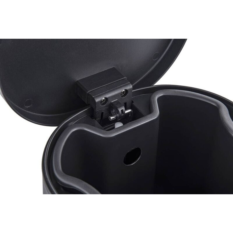 Відро для сміття з плавним закриттям овальне Zerix Prime-TC0105 Black 5л колір чорний