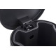 Відро для сміття з плавним закриттям овальне Zerix Prime-TC0105 Black 5л колір чорний