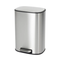 Відро для сміття з плавним закриттям овальне Mixxus Premium Diverse-TC0105 SS Color 5л колір нержавіюча сталь