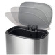 Відро для сміття з плавним закриттям овальне Mixxus Premium Diverse-TC0105 SS Color 5л колір нержавіюча сталь